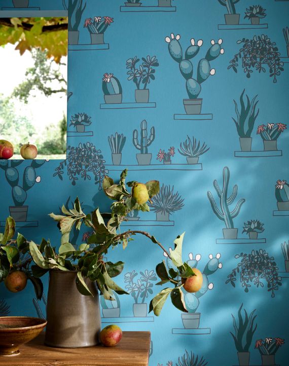 New Little Greene 'Mr Straw's Greenhouse' wallpaper 