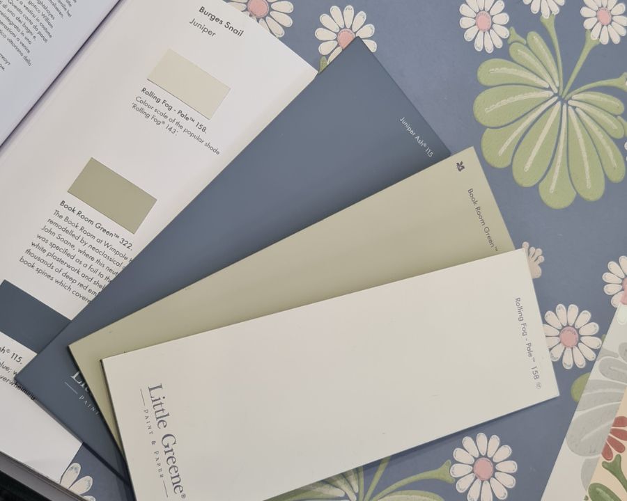 Little Greene Wallpaper sample books and paint