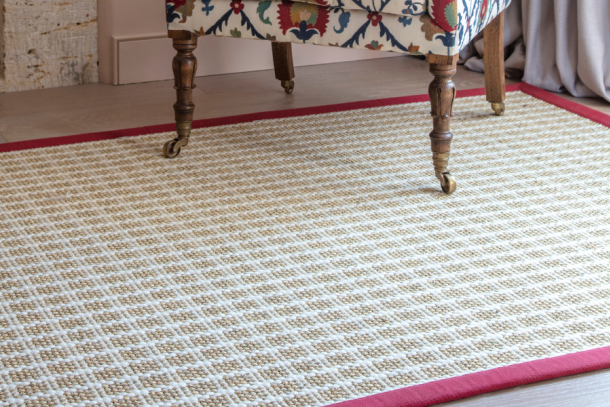 Woosie check rug flooring