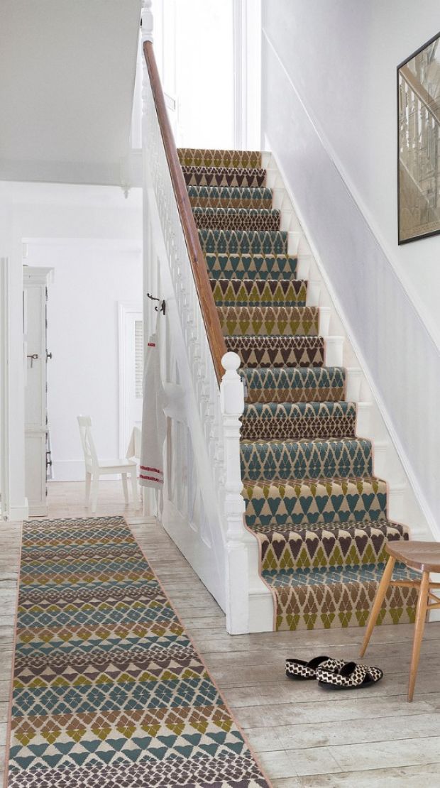 margo_selby_Quirky wool staircase runner and rug
